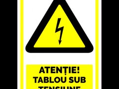 Indicator de securitate atentie tablou sub tensiune